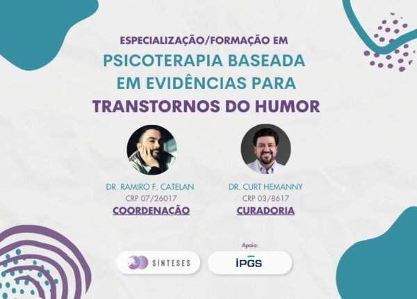 Taxa de Matrícula - Especialização/Formação em Psicoterapia Baseada em Evidências para Transtornos do Humor
