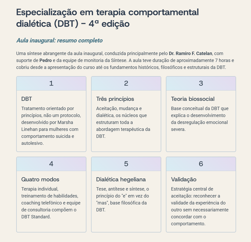 Captura de um exemplo de resumo de aula da Sínteses